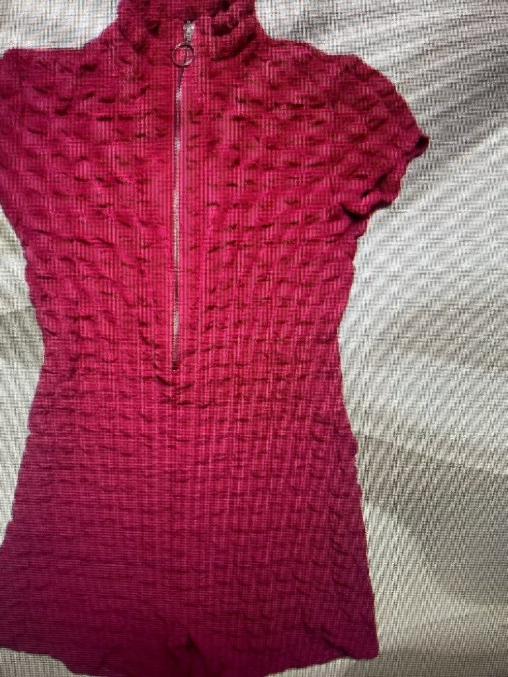 Jolie & Joy Scrunch Romper SizeM Hot Pink Like New